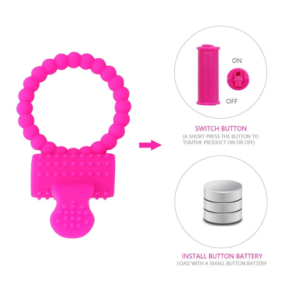 Anneau Pénien Vibrant – Sextoy pour Hommes, Femmes et Couples