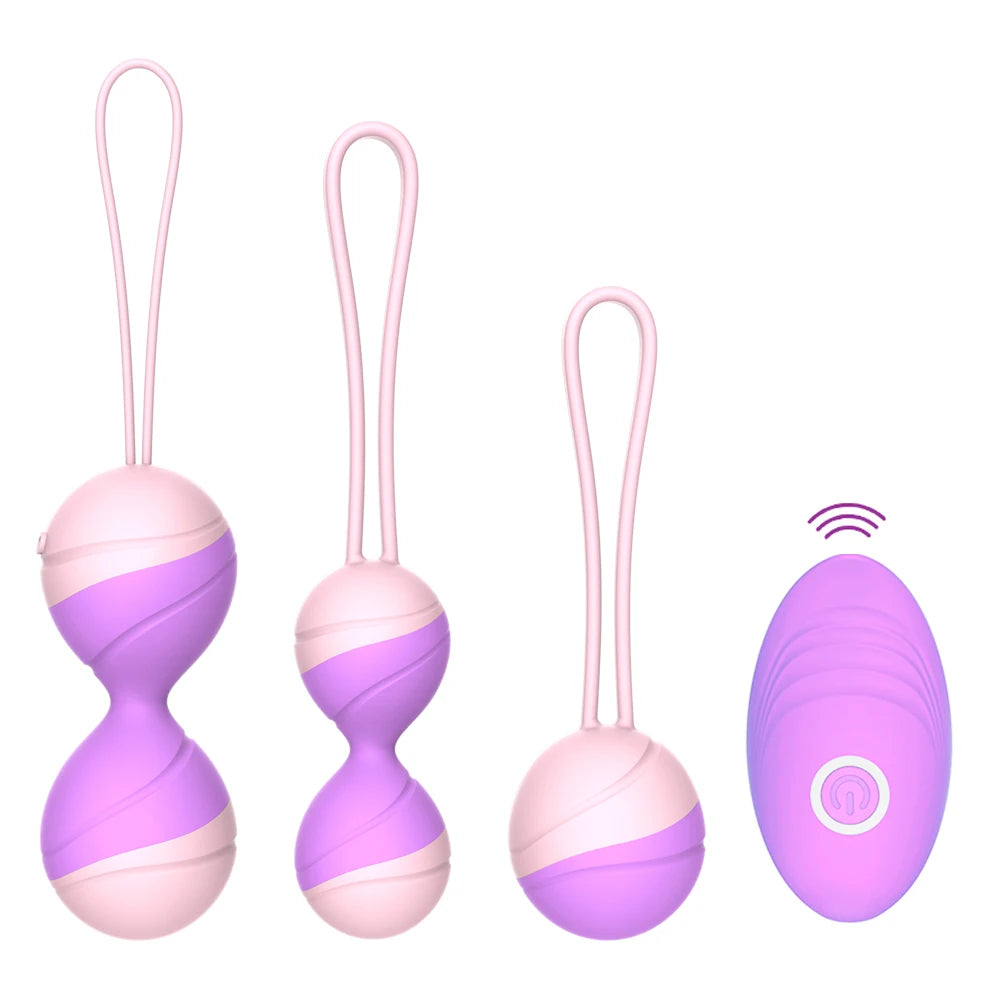 Boules de Kegel Vibrantes avec Télécommande – Œuf Vibrant pour Exercices Vaginal & Renforcement du Périnée