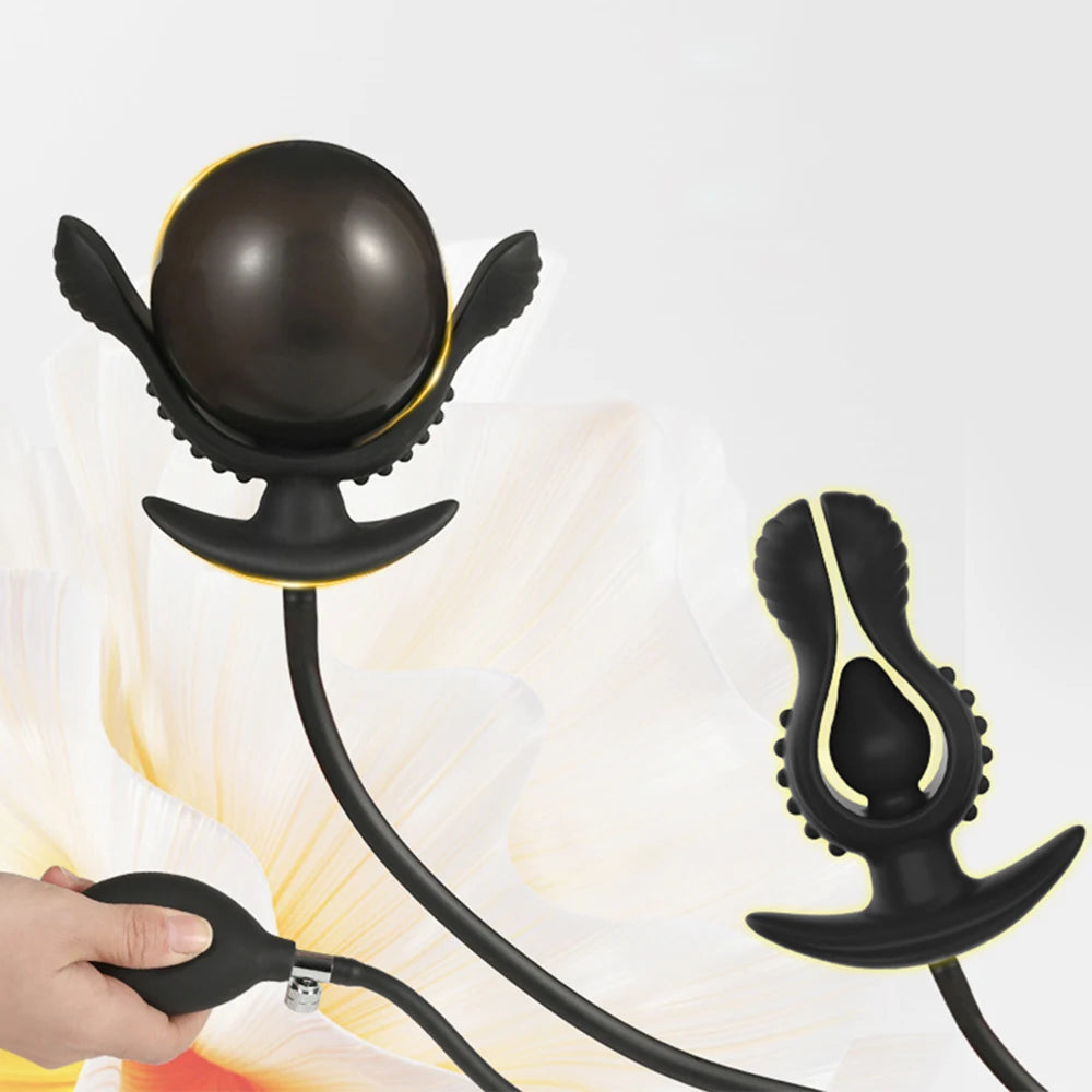 Gros Plug Anal Gonflable en Silicone - Massage Prostatique et Extension Anale | Sextoy Adulte Dilatateur