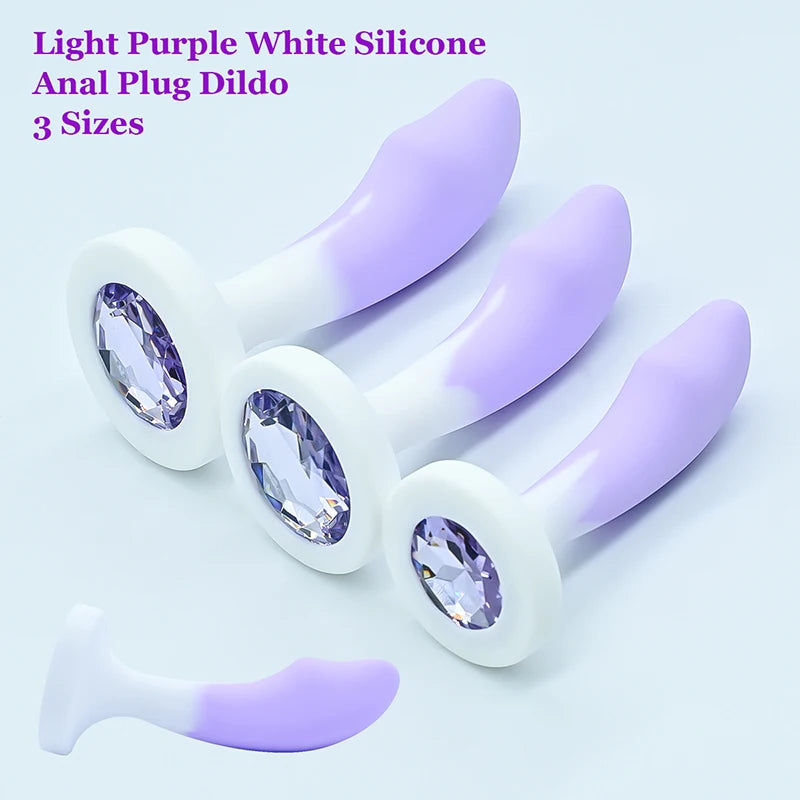Plug Anal Silicone - Base Cristal | Stimulation Anale