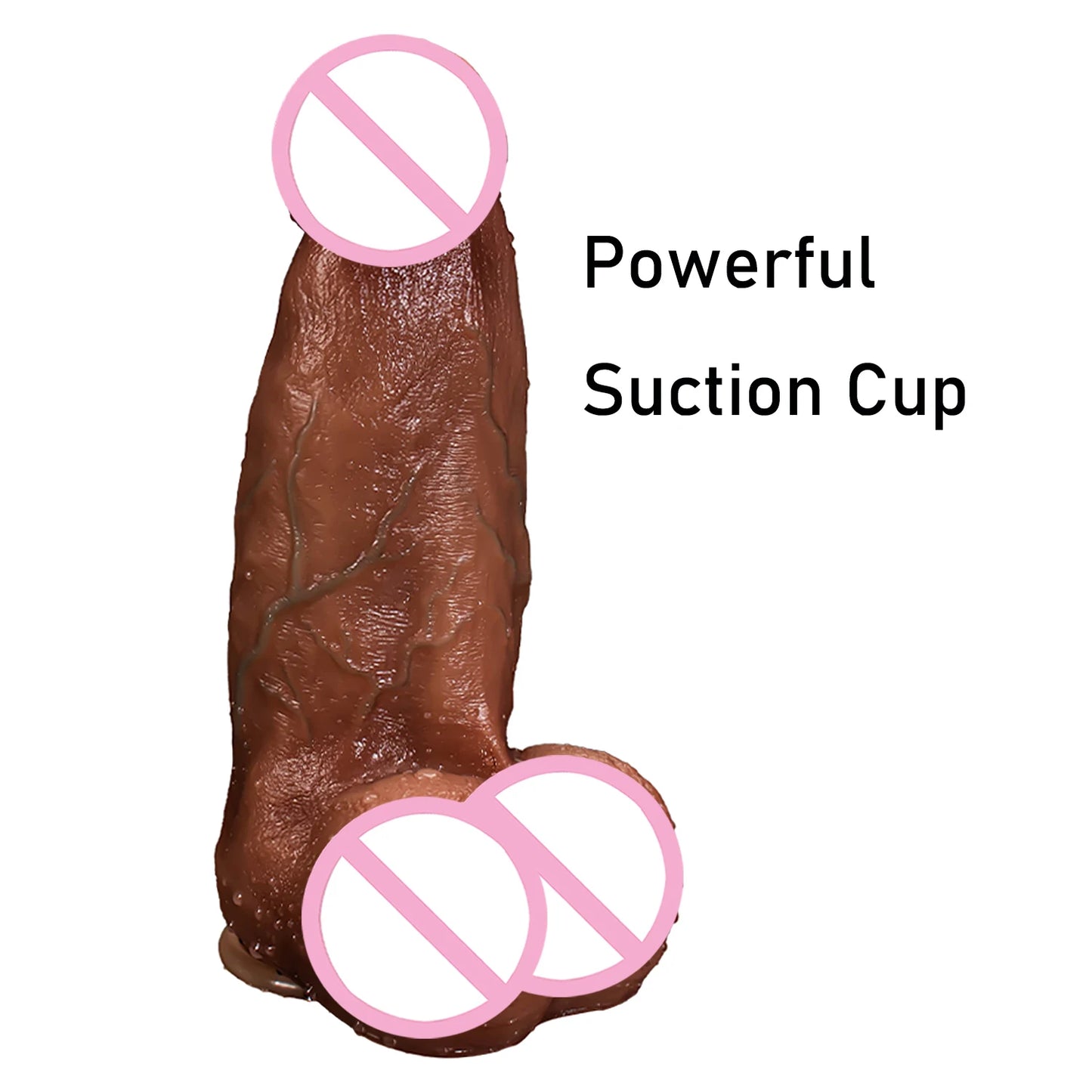 Gros Dildo Réaliste Silicone - Ventouse Puissante