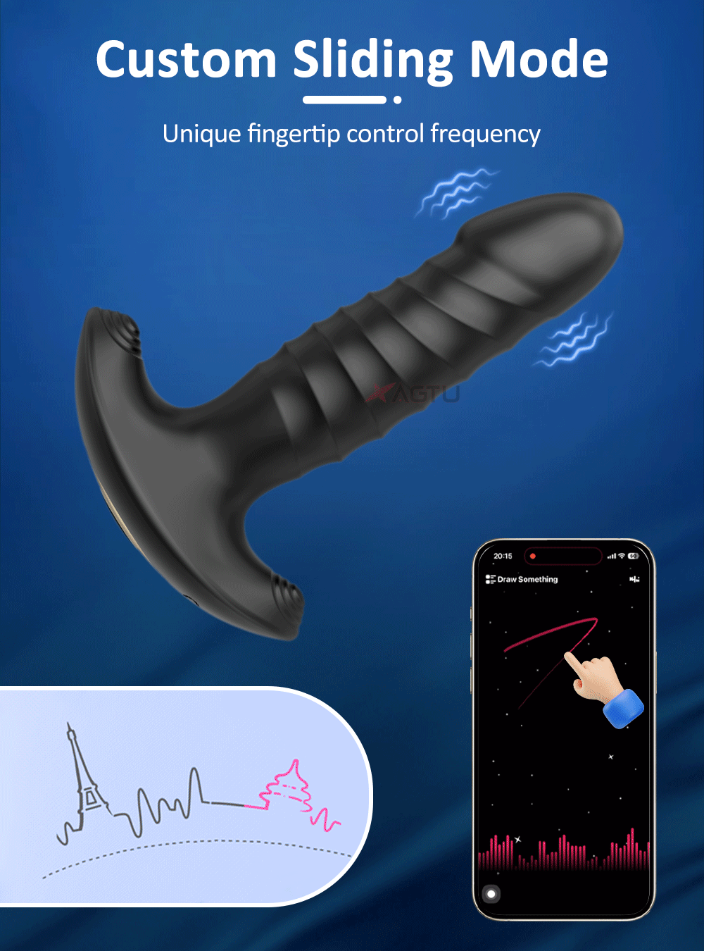 Plug Anal Téléscopique avec Contrôle via Application – Vibromasseur Prostatique et Vaginal pour Homme et Femme | Sextoy Unisexe Connecté