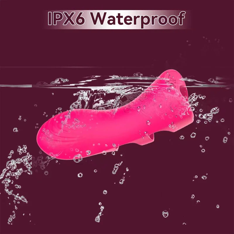 Vibrateur Doigt 10 Modes - Stimulateur Point G et Clitoris - Sextoy Féminin pour Masturbation et Jeux de Couple - Œuf Vibrant