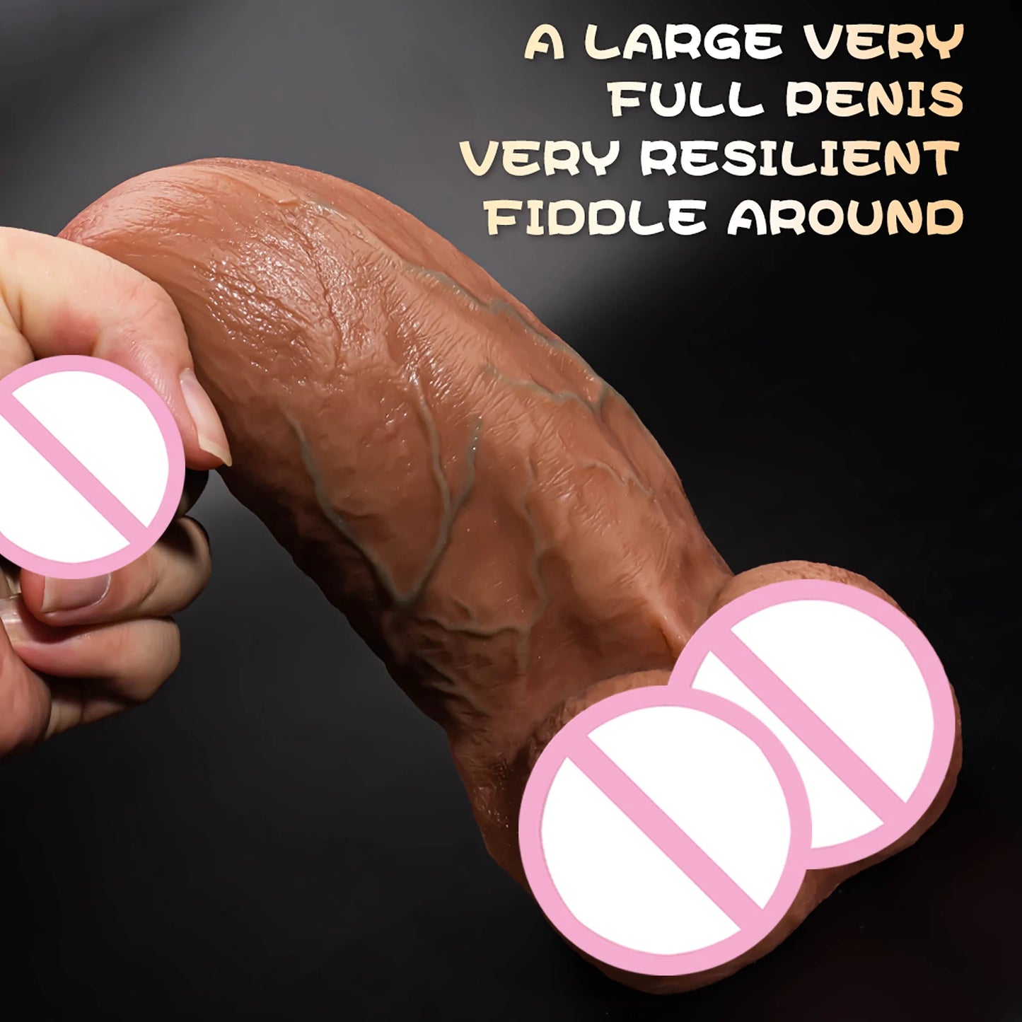 Gros Dildo Réaliste Silicone - Ventouse Puissante