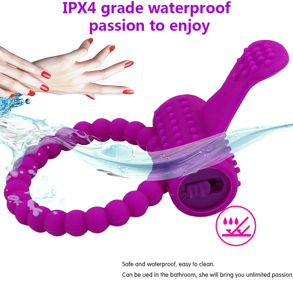 Anneau Pénien Vibrant – Sextoy pour Hommes, Femmes et Couples