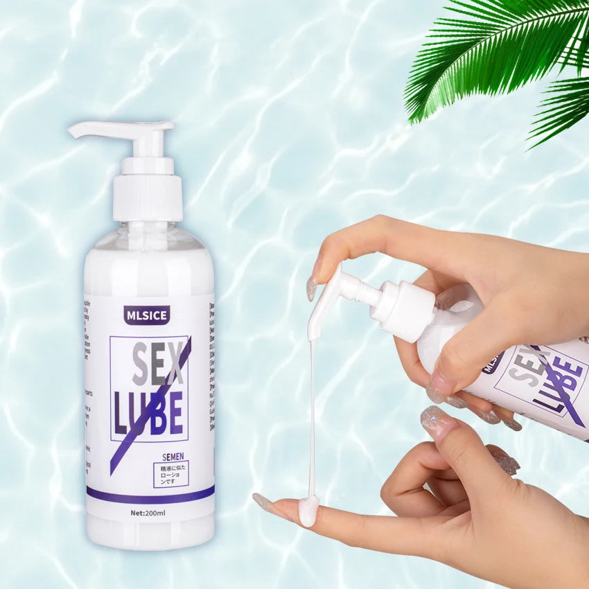 Lubrifiant Anal Effet Sperme – Gel Intime à Base d’Eau 200 ml pour Femmes et Hommes