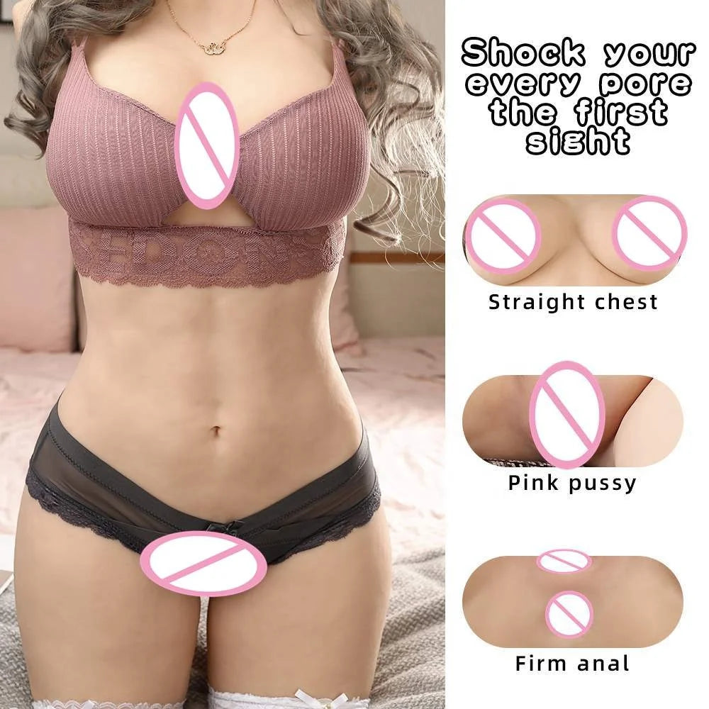 Sex Doll Taille Réelle pour Homme – Corps Féminin Réaliste avec Vagin et Anus Hyper Réalistes, Poupée Sexy Haut de Gamme