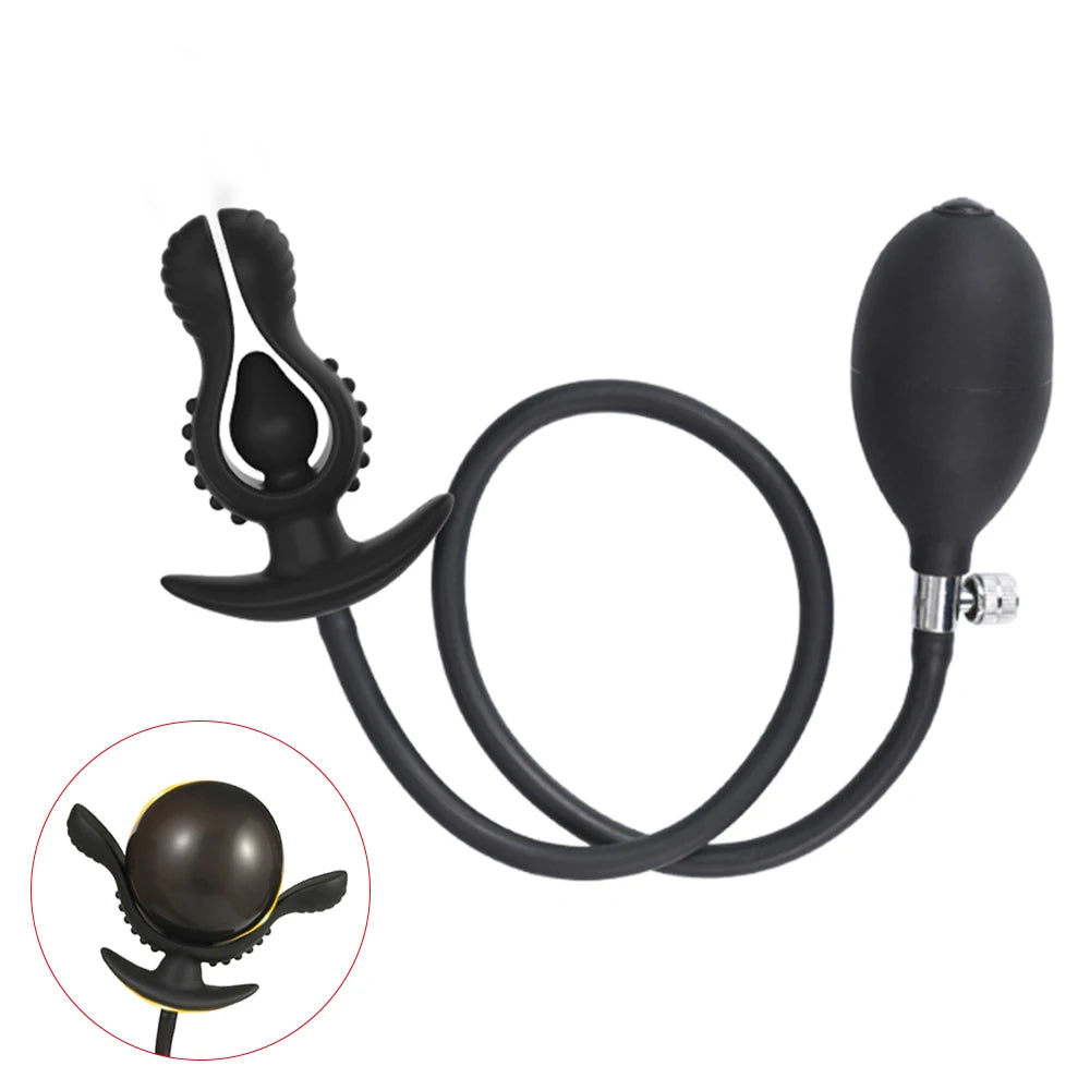 Gros Plug Anal Gonflable en Silicone - Massage Prostatique et Extension Anale | Sextoy Adulte Dilatateur