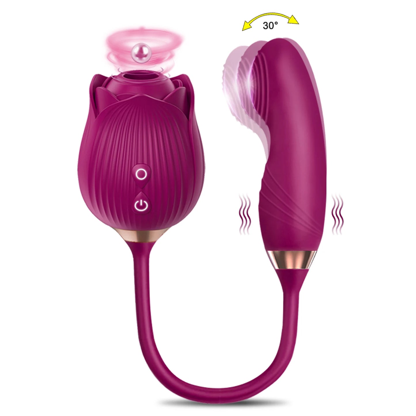 Vibromasseur Suceur de Clitoris – Stimulateur Multi-Zones pour Femme | Clitoris, Mamelons, Point G