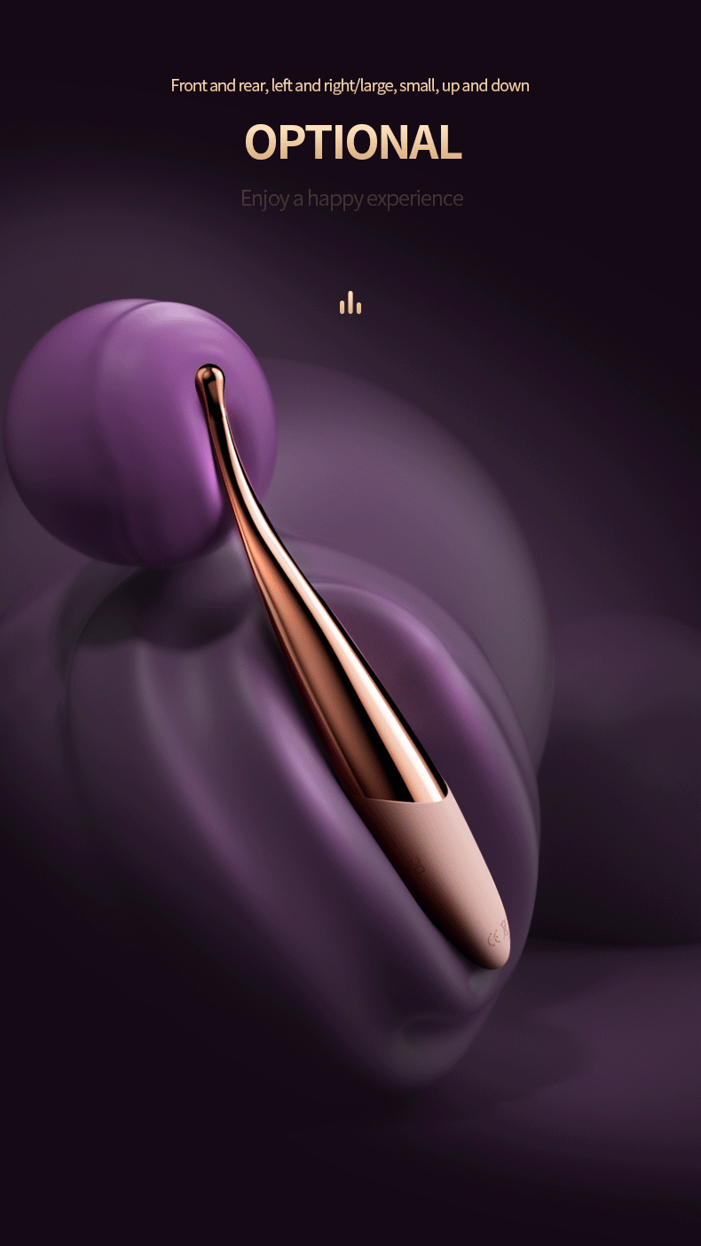 "Vibromasseur point G utilisé pour la stimulation magnétique du clitoris féminin, avec vibrations multifréquences ultrasoniques et rechargeables."