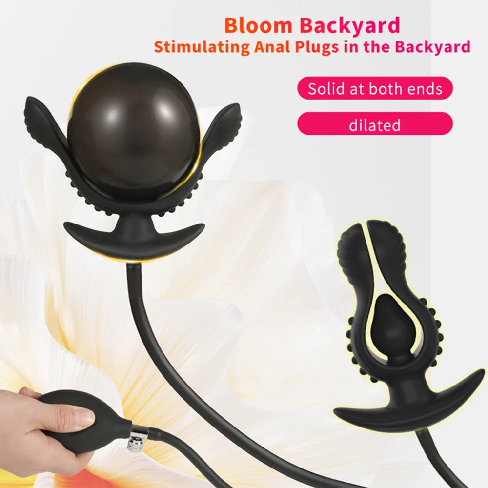 Gros Plug Anal Gonflable en Silicone - Massage Prostatique et Extension Anale | Sextoy Adulte Dilatateur