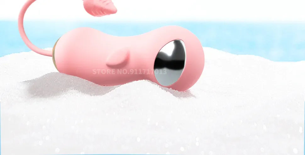 Boules de Kegel Vibrantes avec Électrostimulation et Télécommande – Œuf Vibrant Vaginal et Stimulateur Clitoridien pour Femme