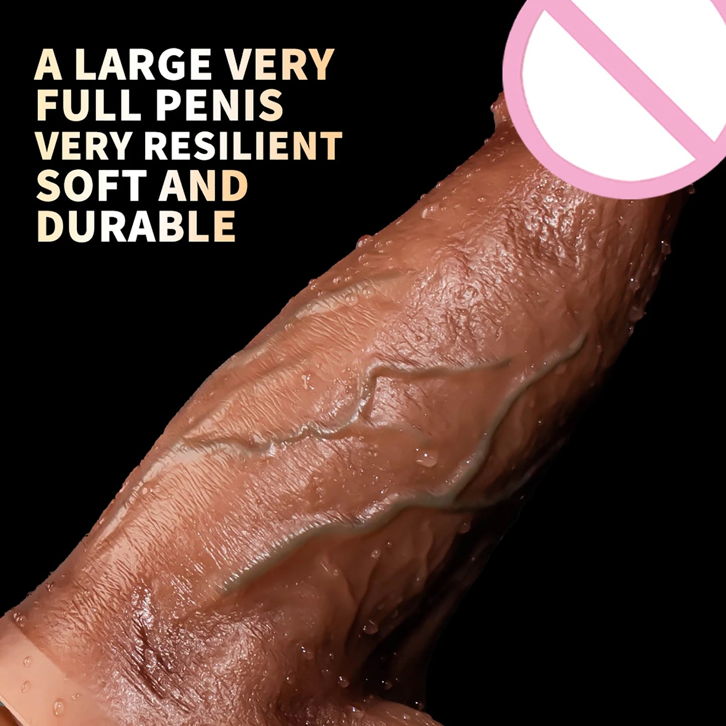 Gros Dildo Réaliste Silicone - Ventouse Puissante