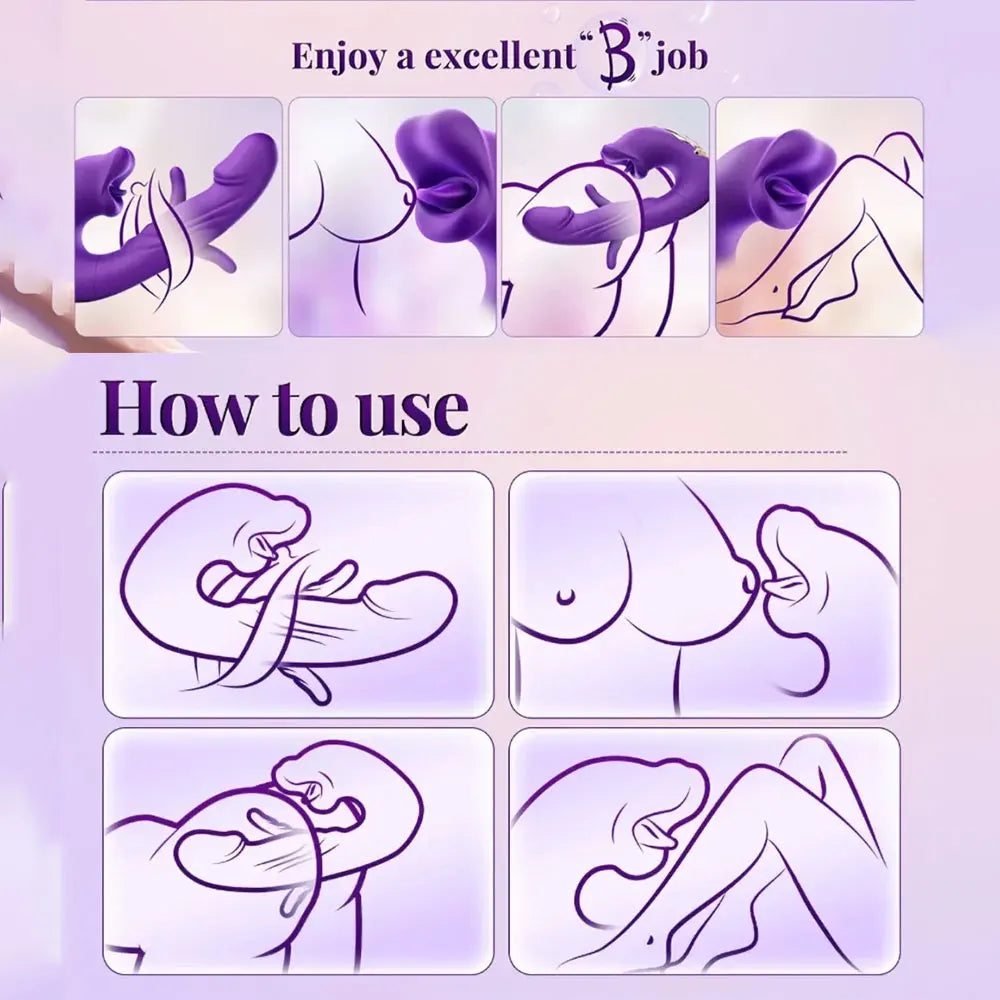 Stimulateur point G pour femmes – 7 modes de vibration, pulsation et stimulation par mouvements de langue – Design ergonomique pour un plaisir intense