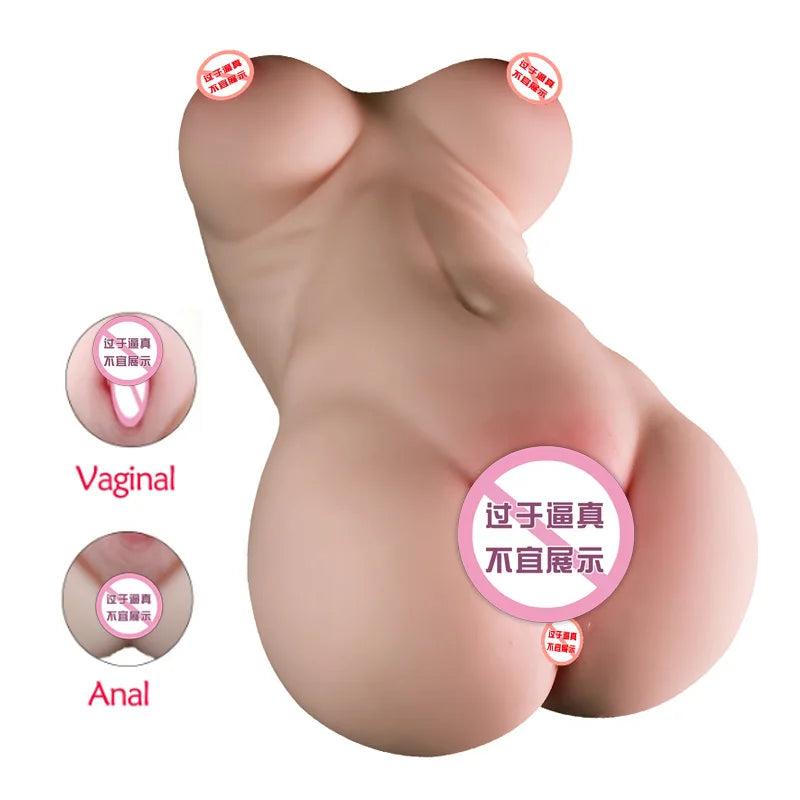 Masturbateur Masculin Réaliste – Vagin et Anus Ultra-Réalistes pour Stimulation Intense