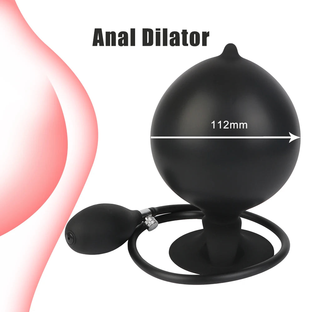 Plug Anal Gonflable Portable avec Ventouse - Stimulation Prostatique et Dilatation Anale | Sextoy Unisexe