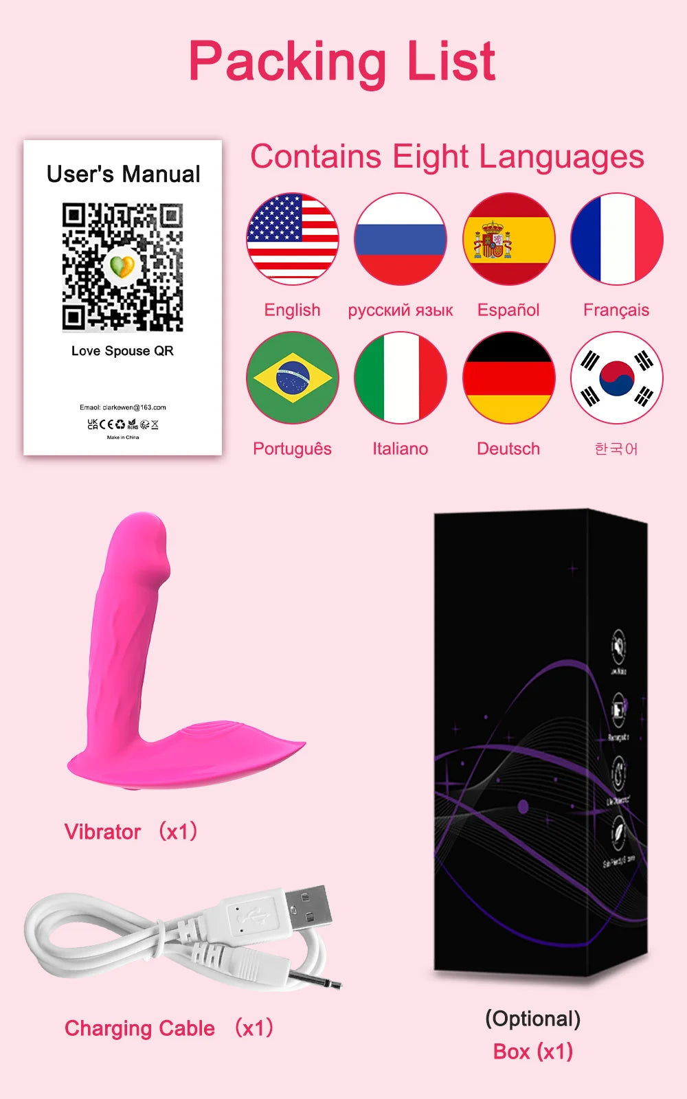 Mini Vibromasseur Portatif Connecté – Stimulateur Point G & Clitoris Bluetooth