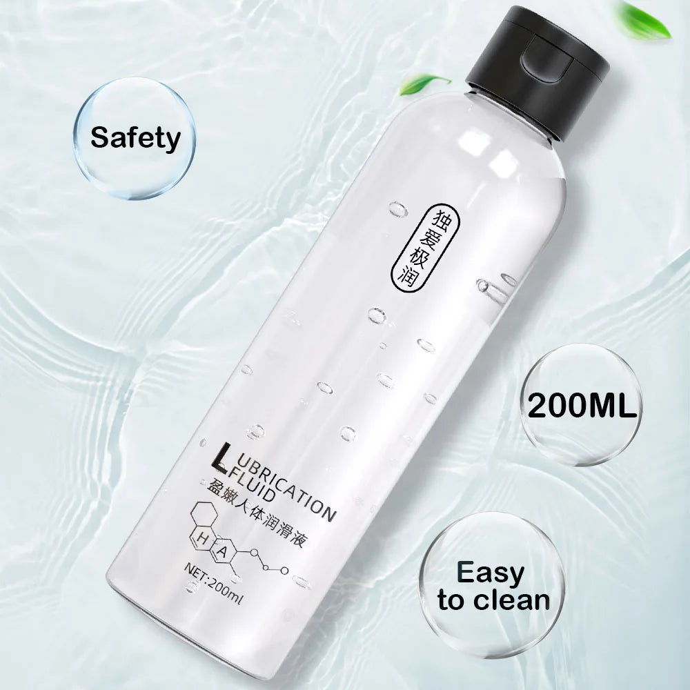 Lubrifiant Intime à Base d’Eau 200 ml – Gel Lubrifiant Sûr pour Usage Vaginal et Anal, Hommes et Femmes