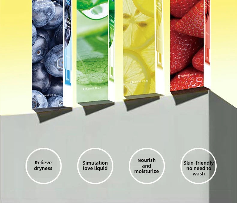 Lubrifiant Saveur Fruits – Gel Intime Hydratant à Base d’Eau pour Usage Vaginal et Anal