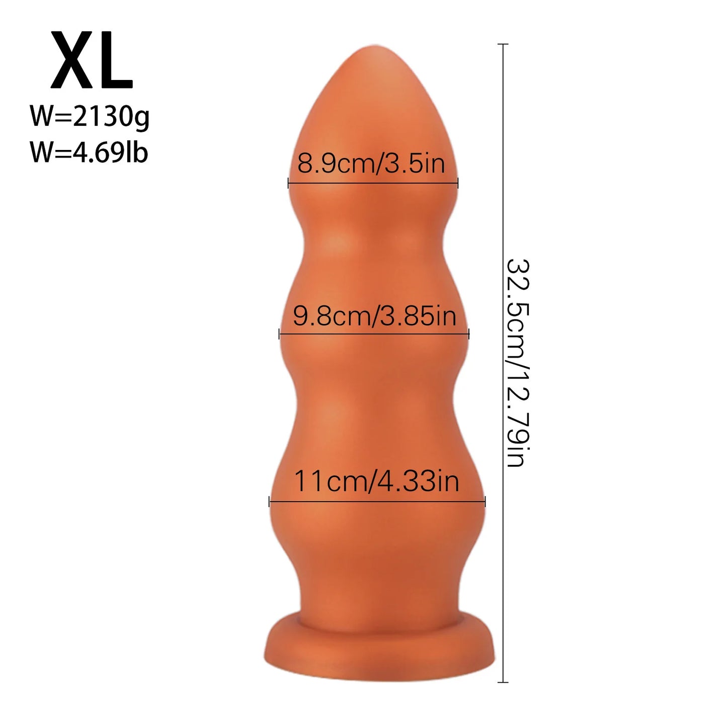 Perles Anales XXL Silicone - Lisses Unisexe
