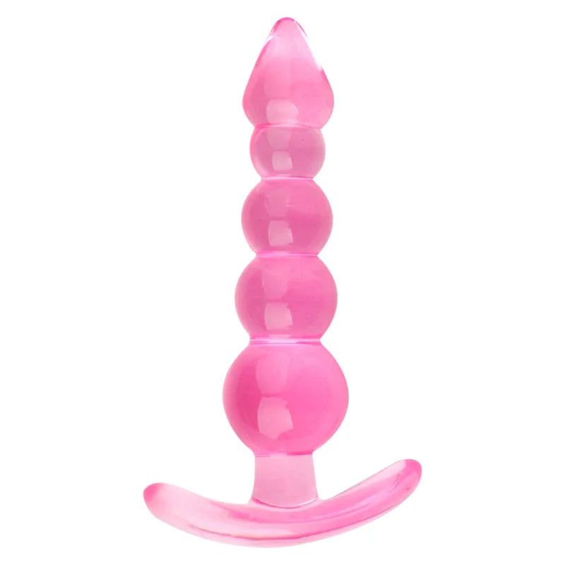 Plug Anal Silicone Souple – Perles Progressives & Massage Prostatique | Sextoy Unisexe pour Homme & Femme