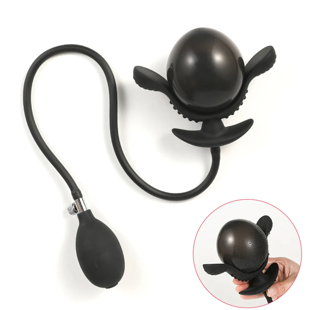 Gros Plug Anal Gonflable en Silicone - Massage Prostatique et Extension Anale | Sextoy Adulte Dilatateur