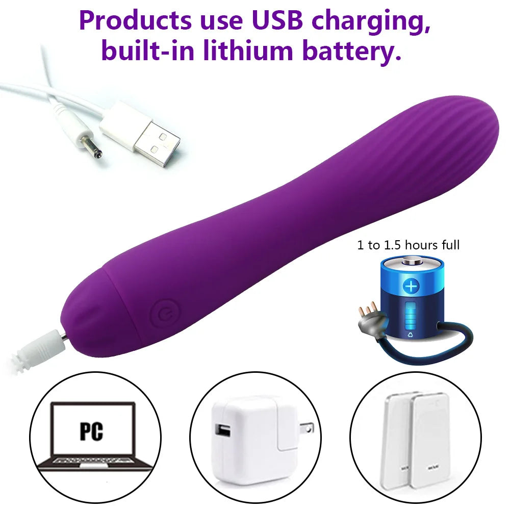 ibromasseur Réaliste en Silicone Souple – Rechargeable – Stimulateur Clitoridien et Vaginal pour Femme
