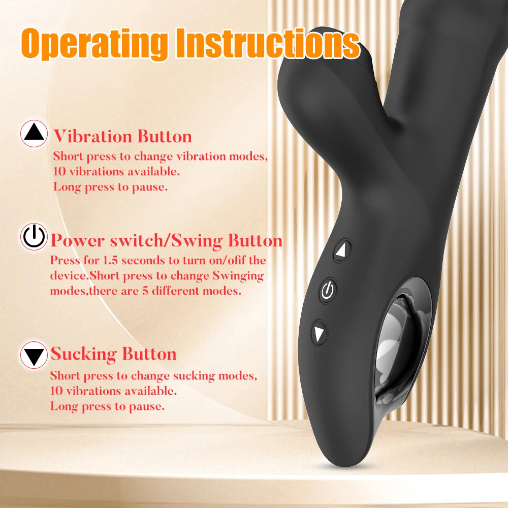 Vibromasseur Réaliste en Silicone avec Stimulateur Clitoridien – Dildo Pénétrant et Suceur de Clitoris