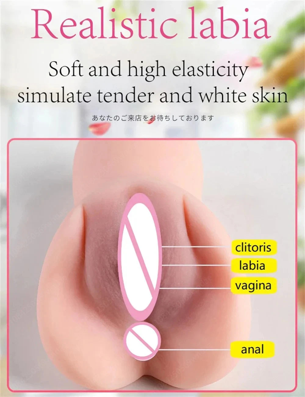 Masturbateur Homme 2 en 1 - Vagin et Anus Réalistes - Sextoy Portable avec Texture 3D - Stimulation Maximale Sex Doll Pocket Pussy for Men
