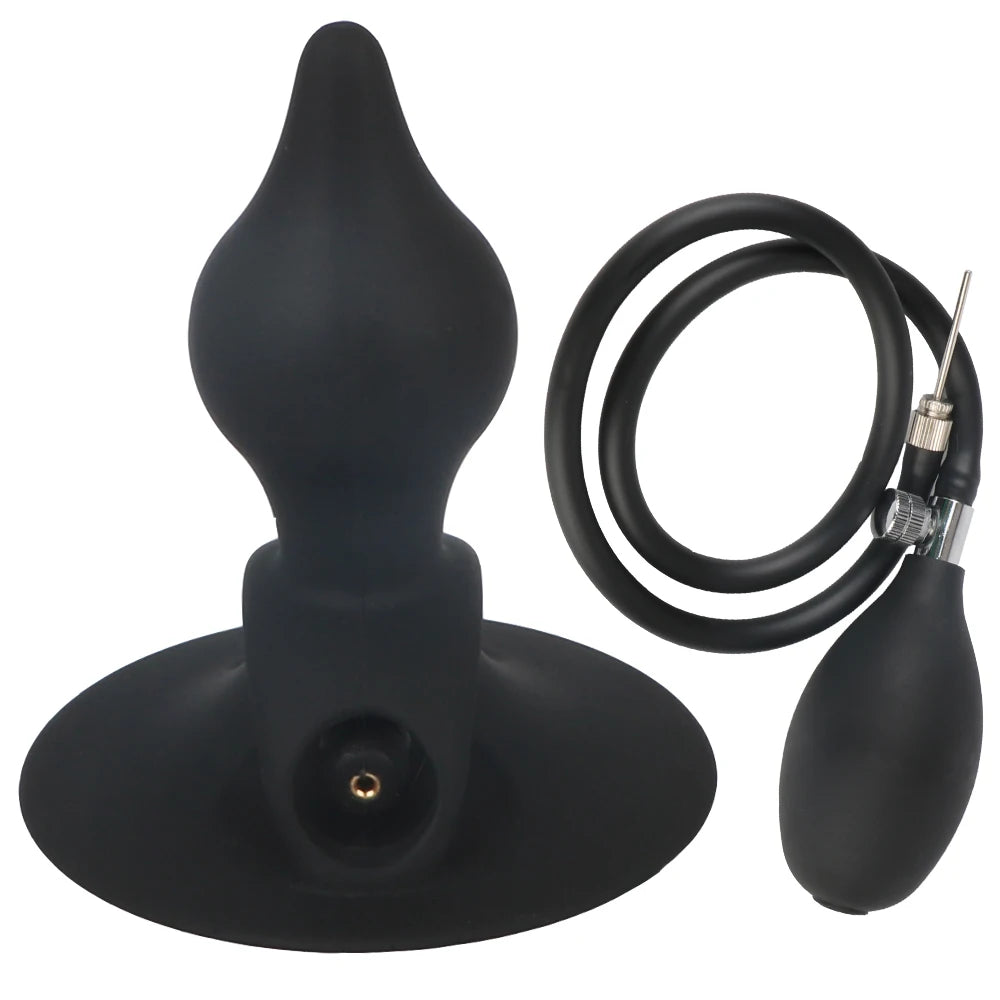 Plug Anal Gonflable Portable avec Ventouse - Stimulation Prostatique et Dilatation Anale | Sextoy Unisexe