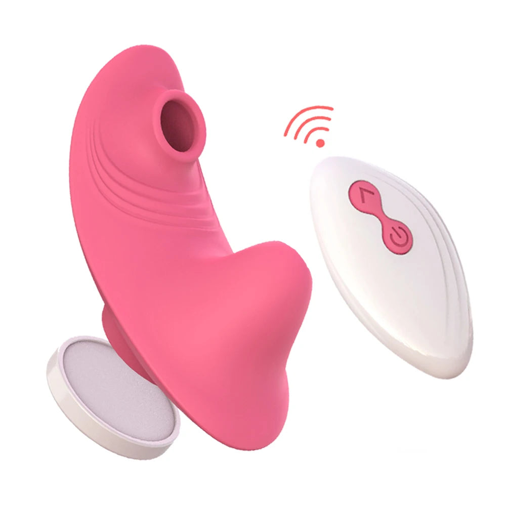 "Vibromasseur suceur de clitoris télécommandé – Stimulation intense, culotte vibrante discrète, plaisir sans les mains."