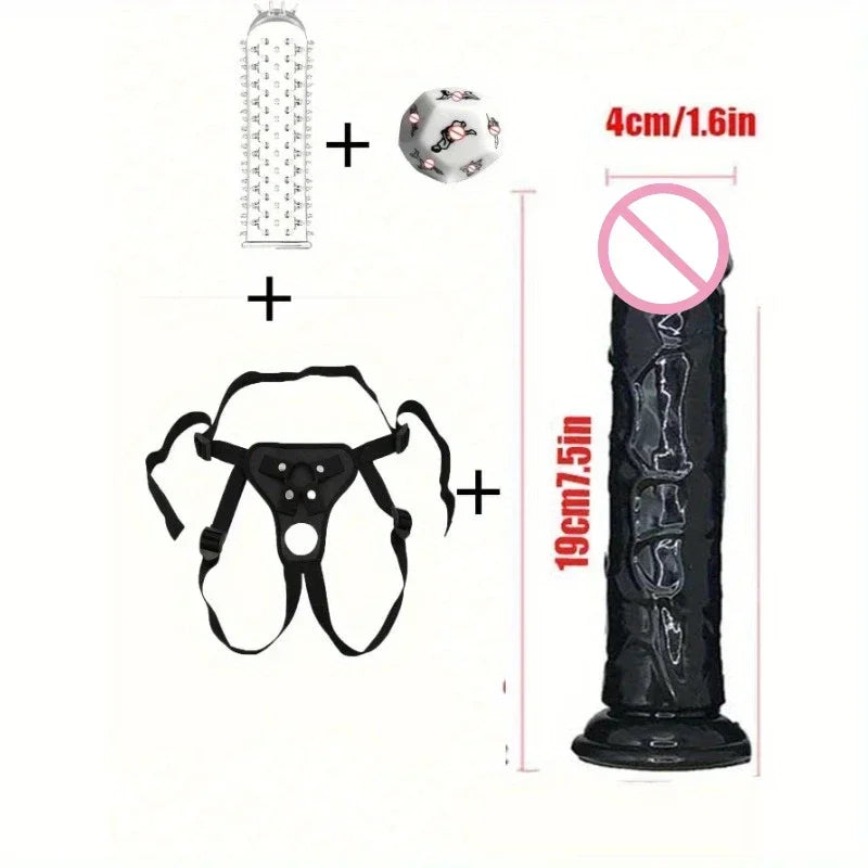 Strap-On Portatif avec Godemichet - Stimulation Point G - Pantalon Standard pour Femmes