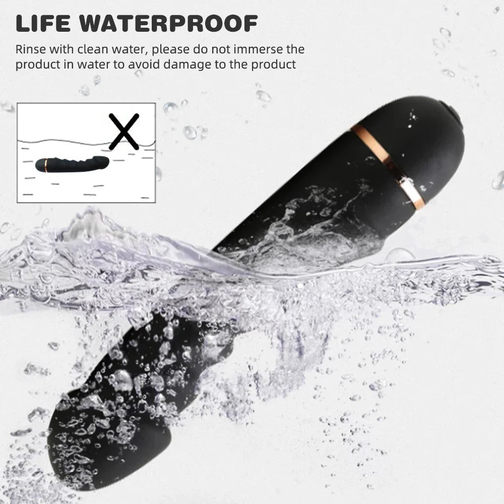Vibrateur 20 Modes en Silicone Souple - Godemichet Réaliste avec Moteur Puissant - Stimulateur Point G et Clitoris - Masturbateur Féminin Adulte