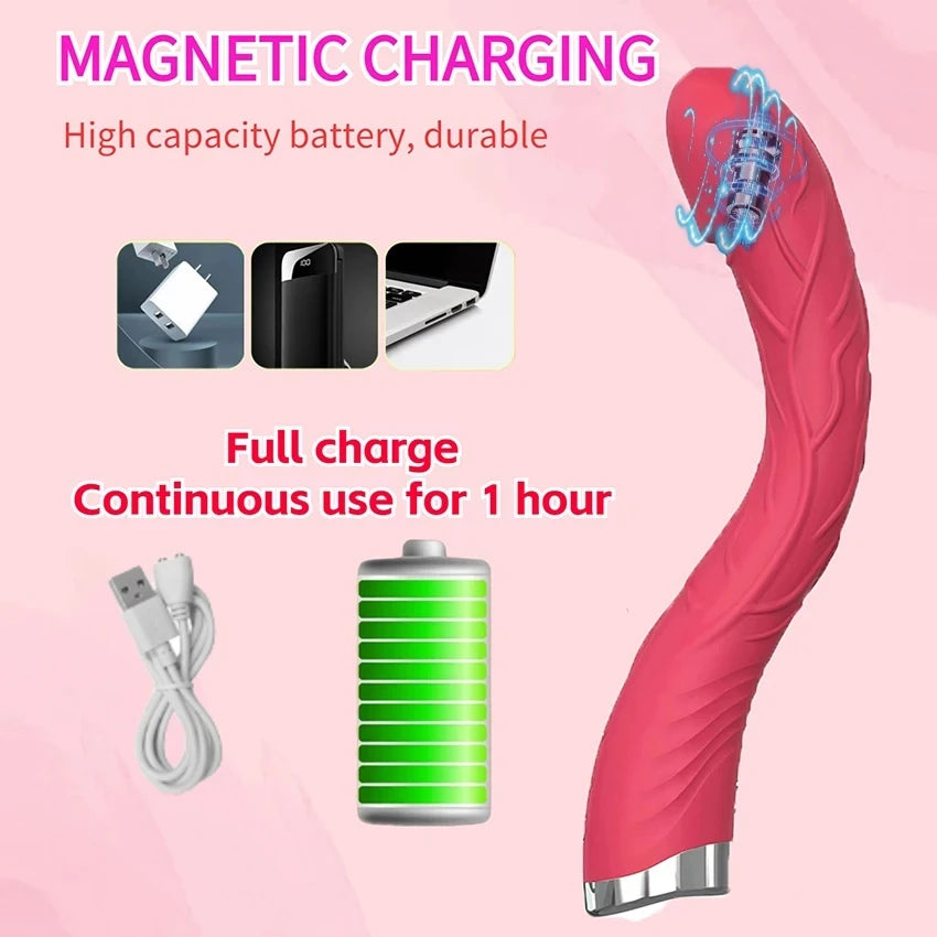 Vibromasseur Réaliste Multifonction Étanche 10 Modes