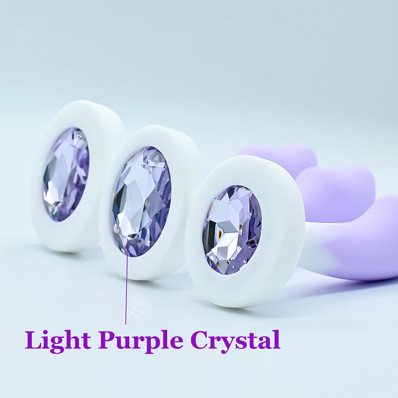 Plug Anal Silicone - Base Cristal | Stimulation Anale