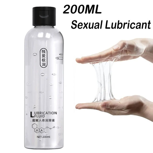 Lubrifiant Intime à Base d’Eau 200 ml – Gel Lubrifiant Sûr pour Usage Vaginal et Anal, Hommes et Femmes
