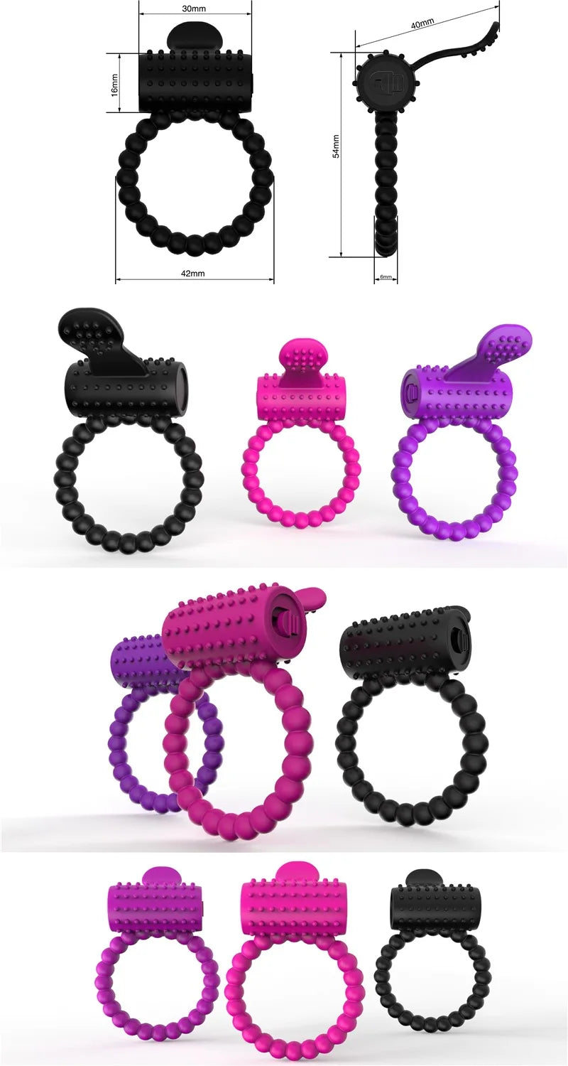 Anneau Pénien Vibrant – Sextoy pour Hommes, Femmes et Couples