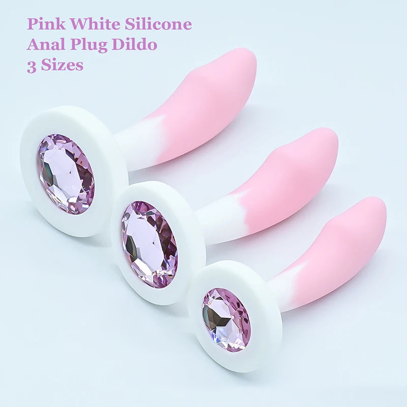 Plug Anal Silicone - Base Cristal | Stimulation Anale