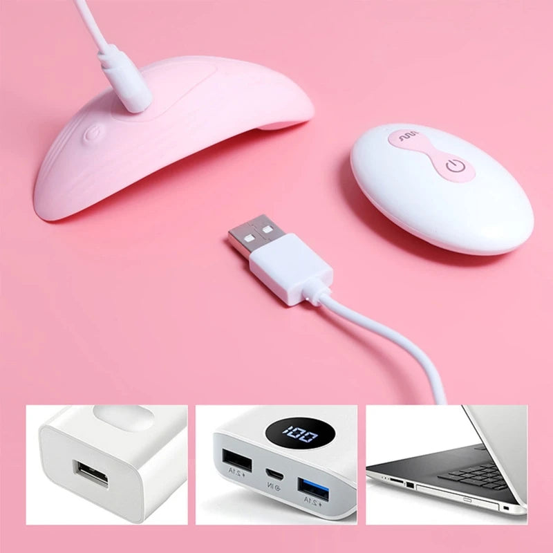 Vibromasseur Papillon Télécommandé – Stimulation Clitoridienne & Vaginale Discrète
