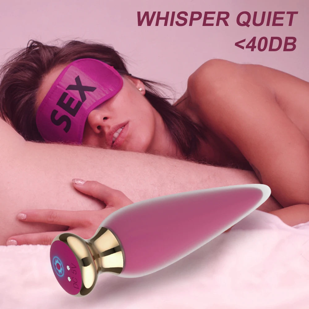 Plug Anal Vibrant Bluetooth - Télécommande via Application - Sextoy Unisexe Sans Fil pour Stimulation du Point G et Prostate - Compatible Homme/Femme