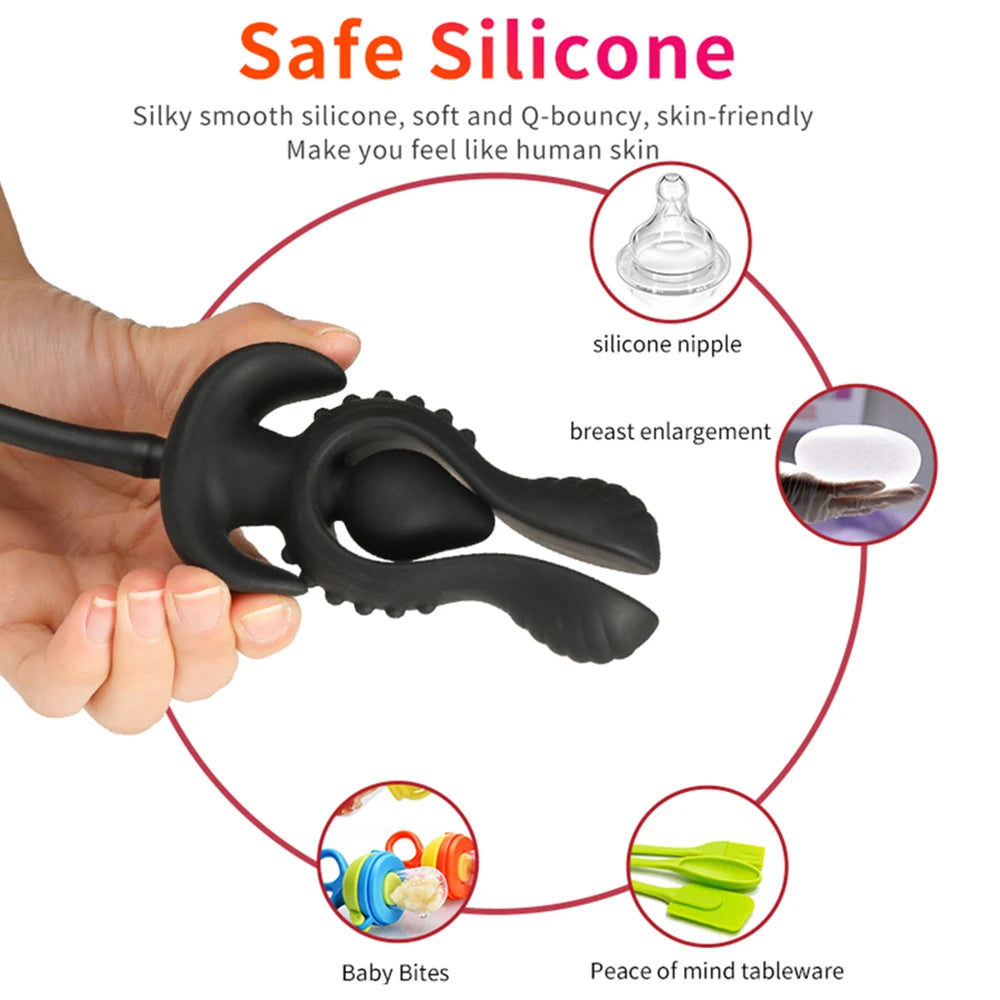 Gros Plug Anal Gonflable en Silicone - Massage Prostatique et Extension Anale | Sextoy Adulte Dilatateur