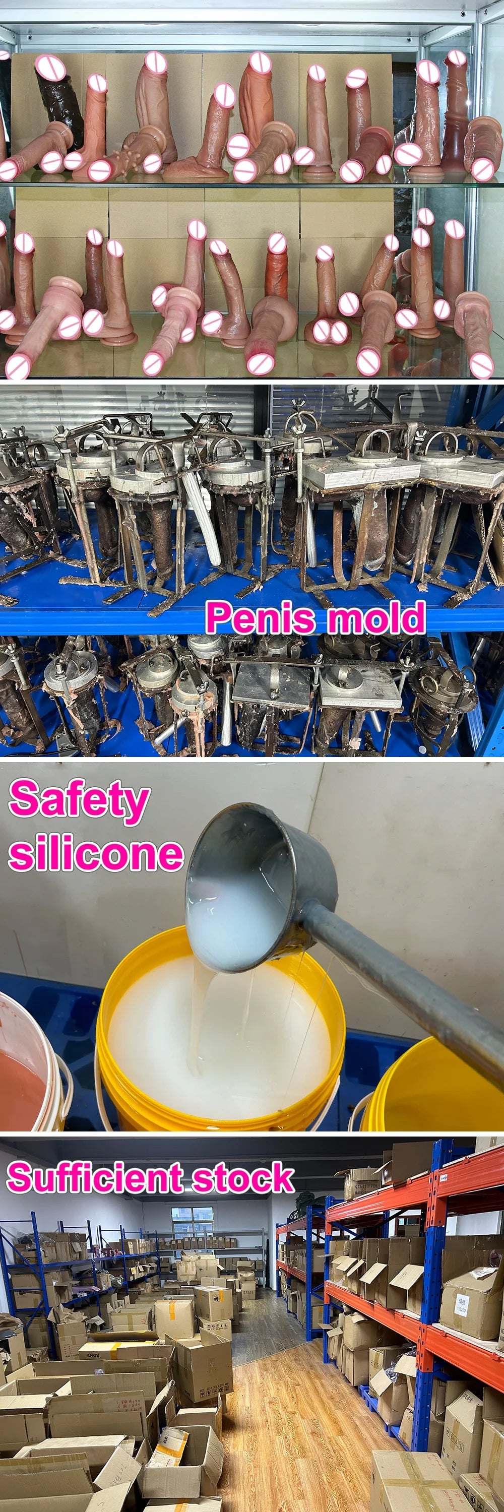 Godemichet Réaliste à Veines Apparentes - Double Silicone Souple - Gros Pénis avec Ventouse - Sextoy Anal et Vaginal pour Homme et Femme