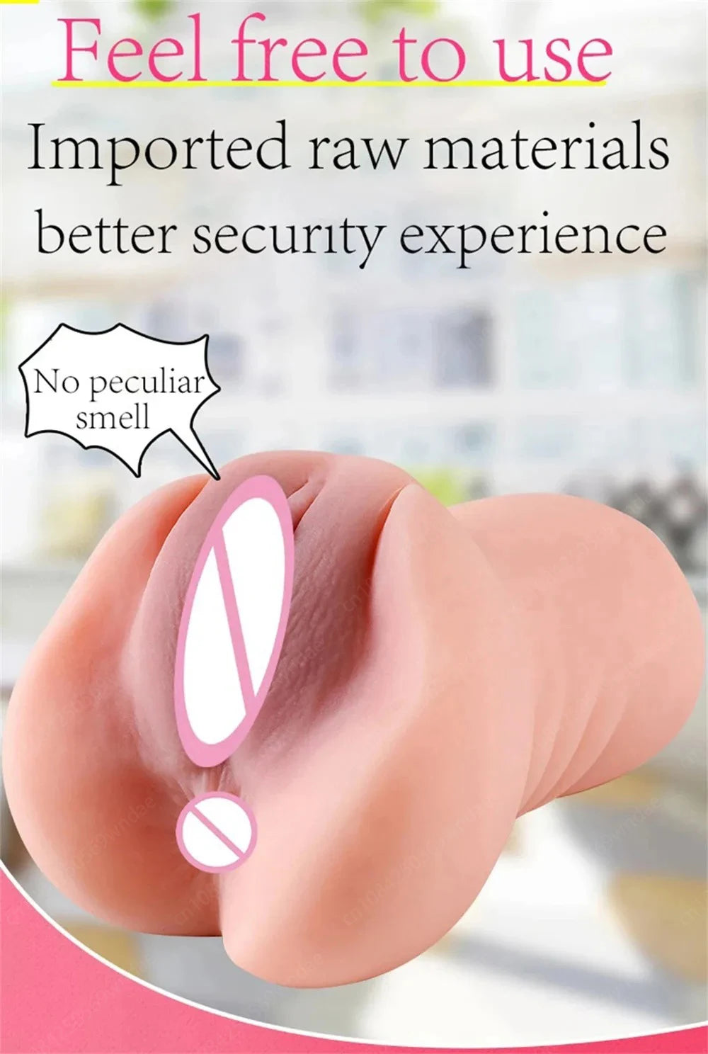 Masturbateur Homme 2 en 1 - Vagin et Anus Réalistes - Sextoy Portable avec Texture 3D - Stimulation Maximale Sex Doll Pocket Pussy for Men