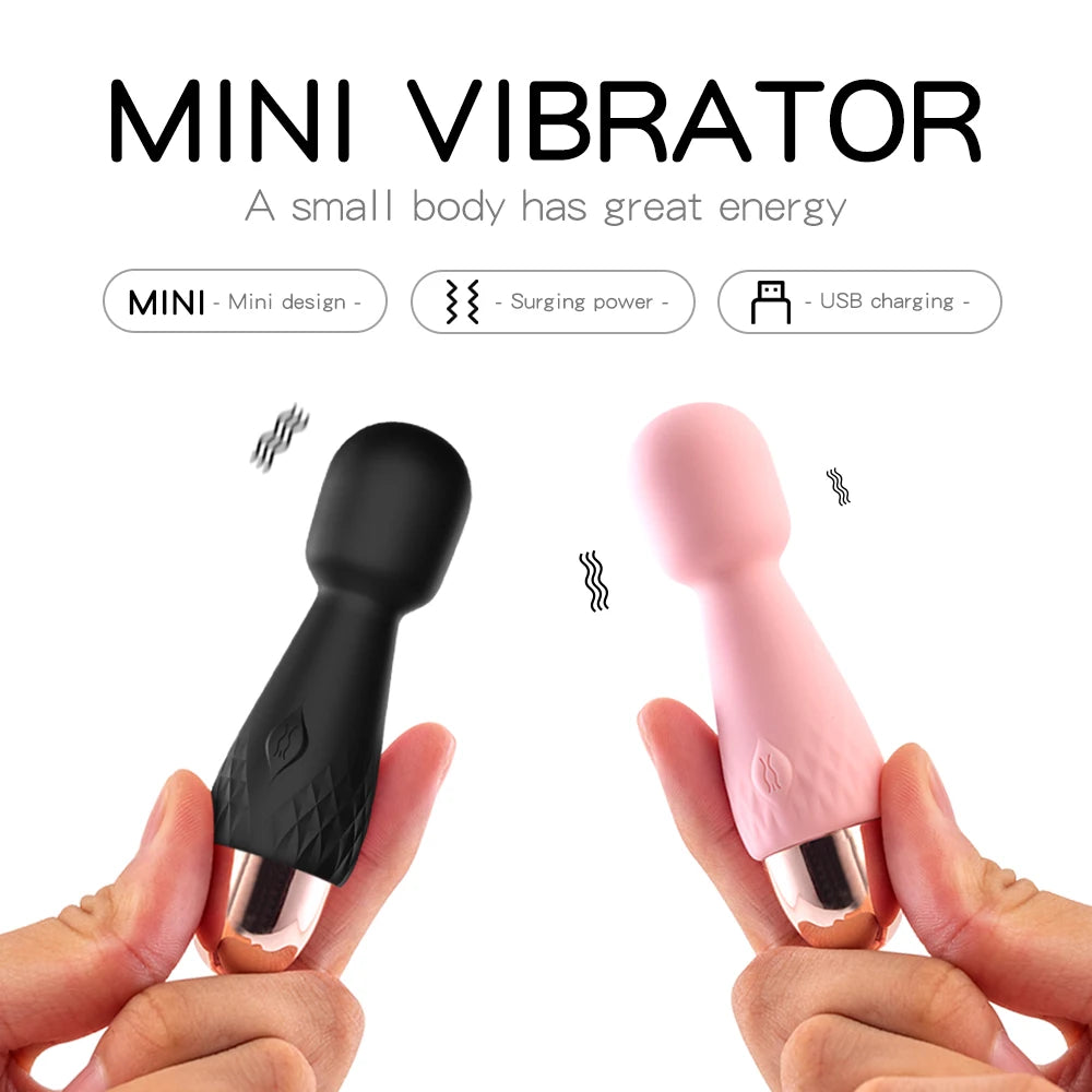 Mini Vibromasseur Personnel en Silicone – Puissant et Silencieux | Stimulateur Clitoridien & G-Spot pour Femme