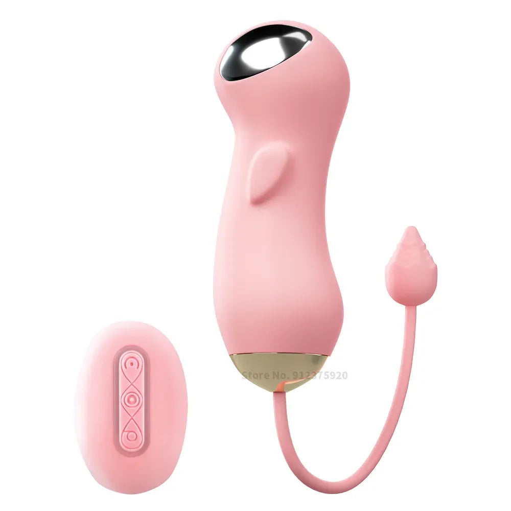 Boules de Kegel Vibrantes avec Électrostimulation et Télécommande – Œuf Vibrant Vaginal et Stimulateur Clitoridien pour Femme