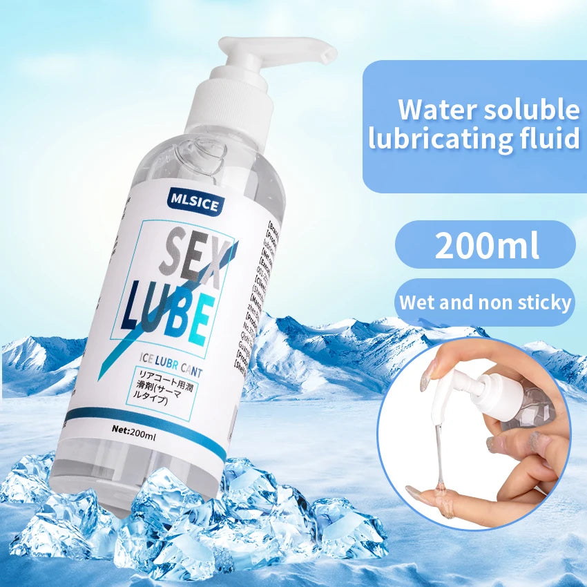 Lubrifiant Anal Effet Sperme – Gel Intime à Base d’Eau 200 ml pour Femmes et Hommes