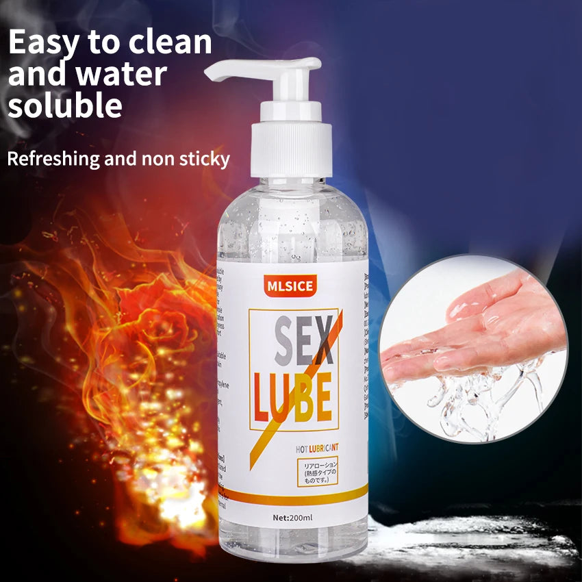 Lubrifiant Anal Effet Sperme – Gel Intime à Base d’Eau 200 ml pour Femmes et Hommes
