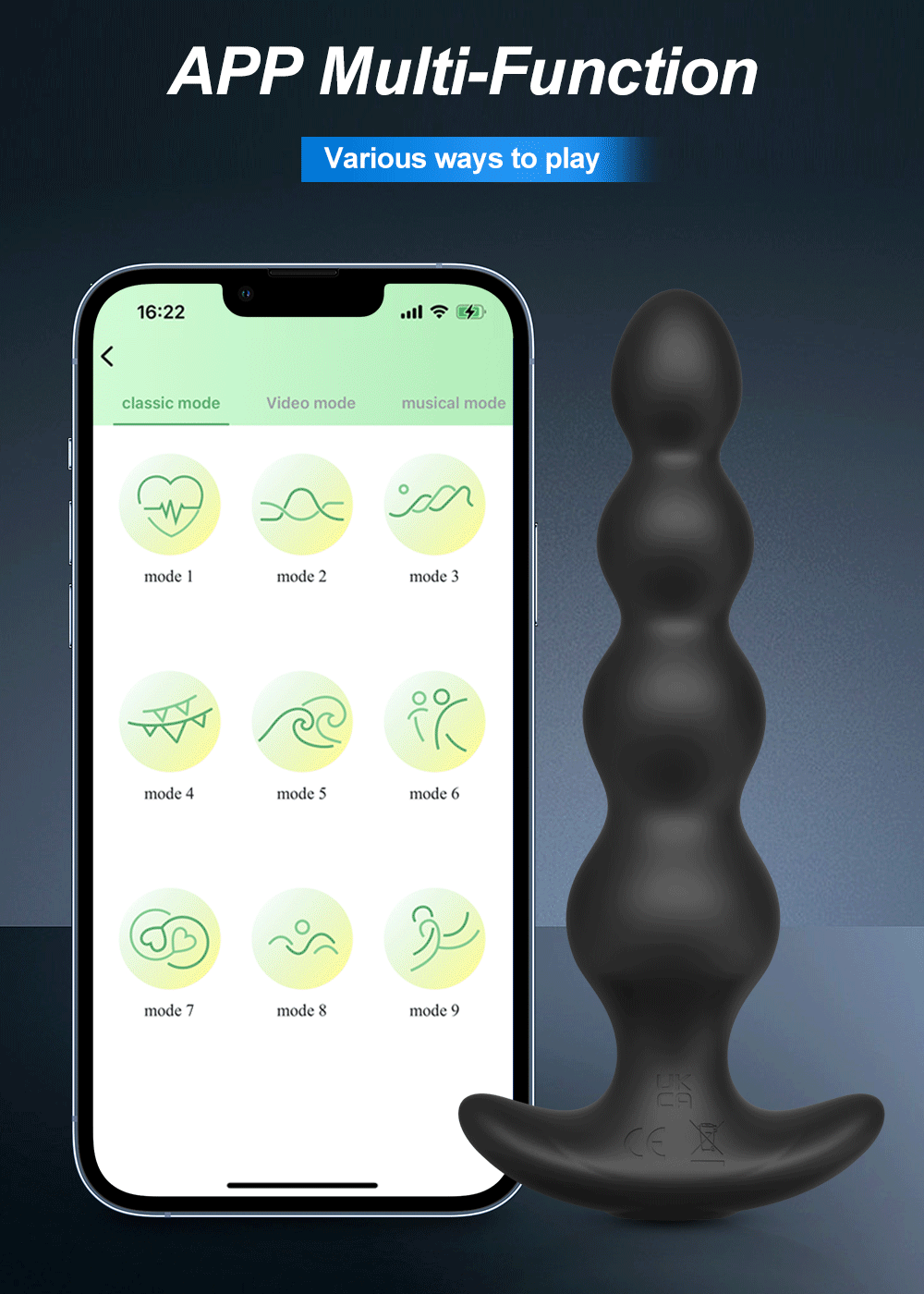 Plug Anal Vibrant Connecté – Prostate Massager Bluetooth avec Télécommande Sans Fil