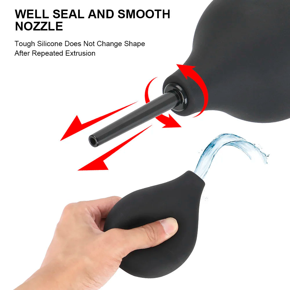 Douche Intime Anal et Vaginale - Pompe de Nettoyage Médicale pour Adultes | Embout Lavement Hygiénique