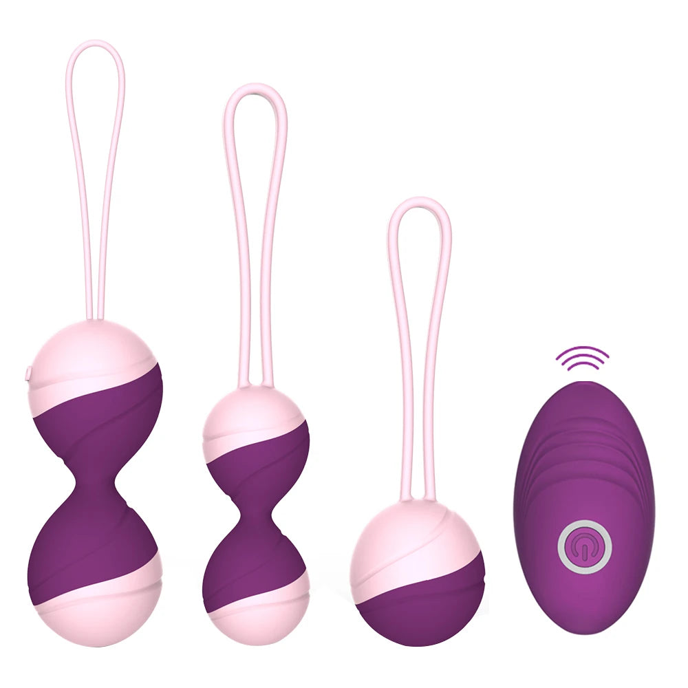 Boules de Kegel Vibrantes avec Télécommande – Œuf Vibrant pour Exercices Vaginal & Renforcement du Périnée